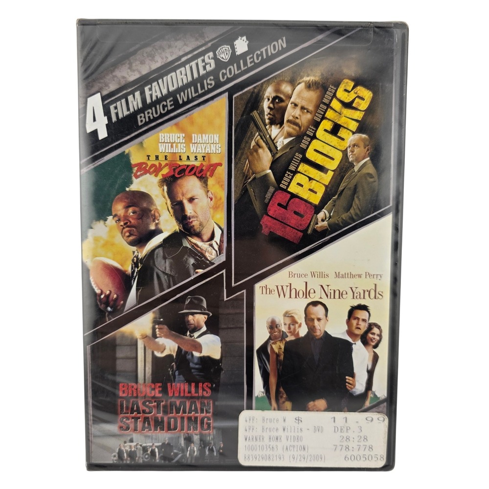 Warner Bros Bruce Willis 4 Film Favorites DVD Collection 4-Disc Set New
